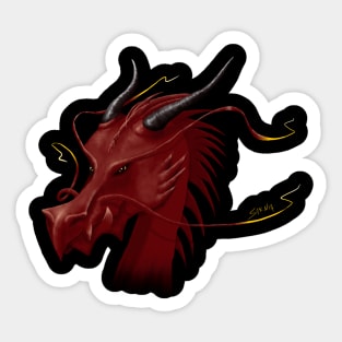 Red dragon Sticker